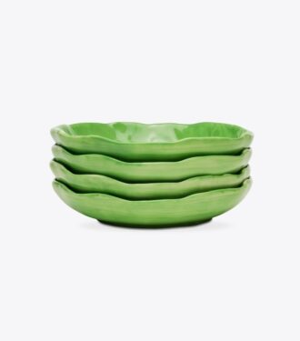 Assiette à canapés Lettuce Ware, lot de 4
