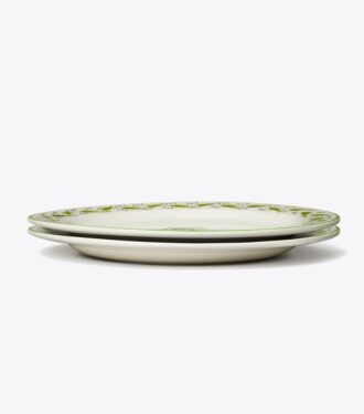 Assiette plate Feuille, lot de 2