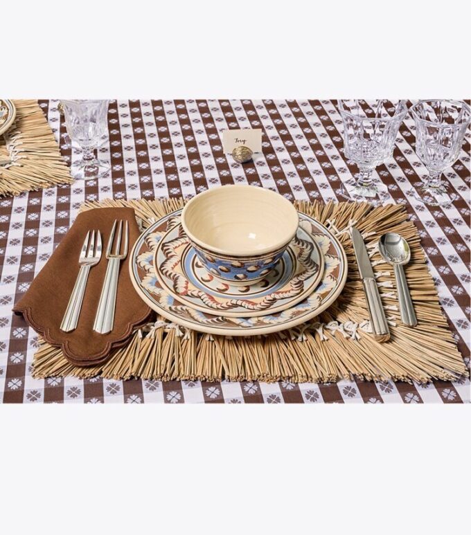Assiette plate Mochaware, lot de 2 Assiette plate Mochaware, lot de 2