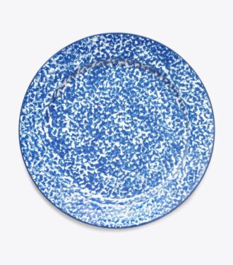 Assiette plate Spongeware, lot de 2