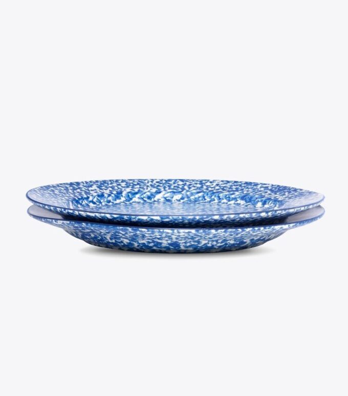 Assiette plate Spongeware, lot de 2 Assiette plate Spongeware, lot de 2