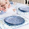Assiette plate Spongeware, lot de 2 Assiette plate Spongeware, lot de 2
