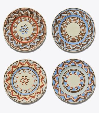 Assiette à salade Mochaware, lot de 4