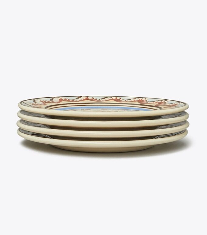 Assiette à salade Mochaware, lot de 4 Assiette à salade Mochaware, lot de 4