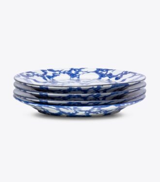Assiette à salade Spongeware, lot de 4