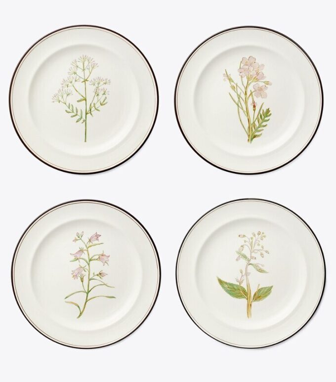 Assiettes à salade Fleur de lilas, lot de 4 Assiettes à salade Fleur de lilas, lot de 4