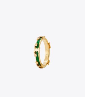 Bague empilable émaillée Serif-T