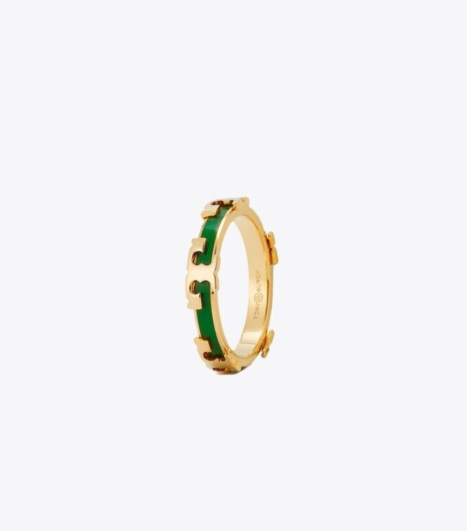 Bague empilable émaillée Serif-T Bague empilable émaillée Serif-T