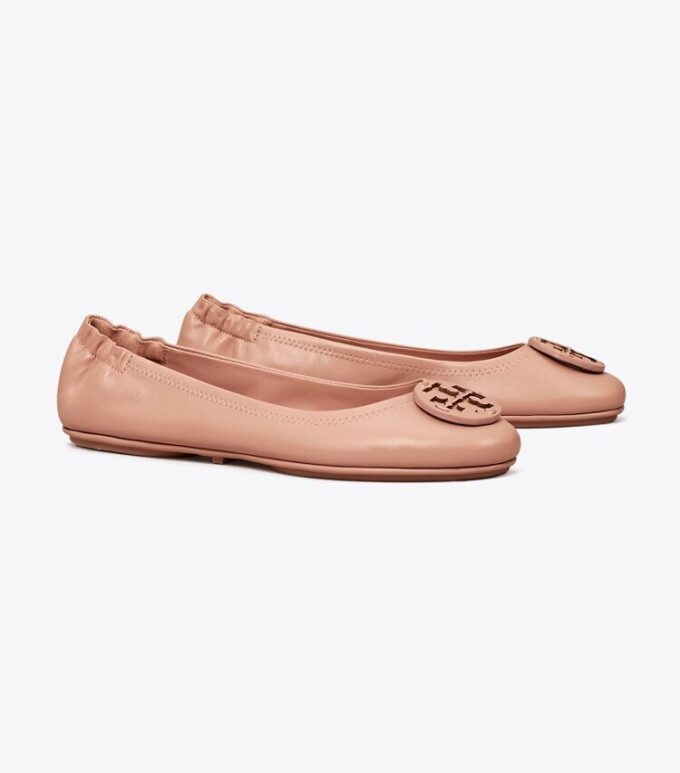 Ballerines de voyage Minnie avec logo en cuir