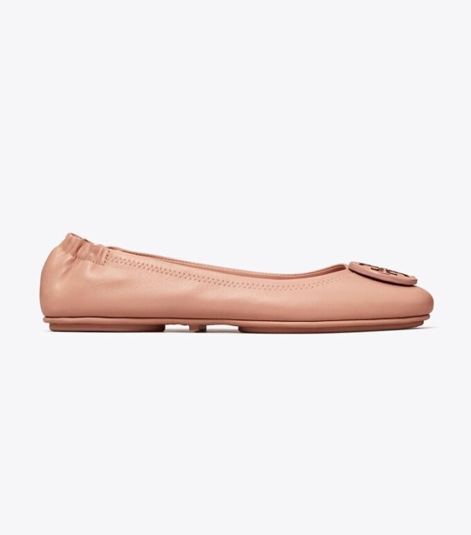 Ballerines de voyage Minnie avec logo en cuir