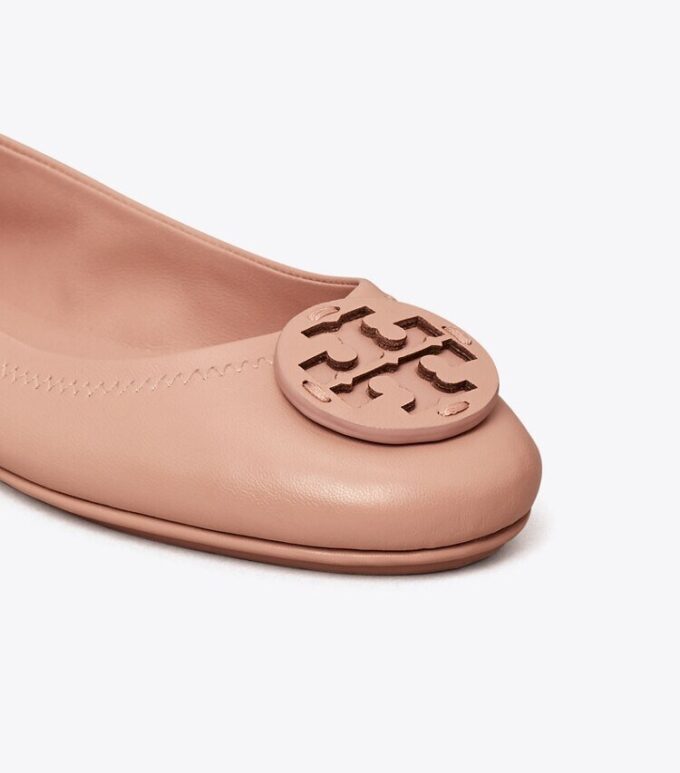 Ballerines de voyage Minnie avec logo en cuir