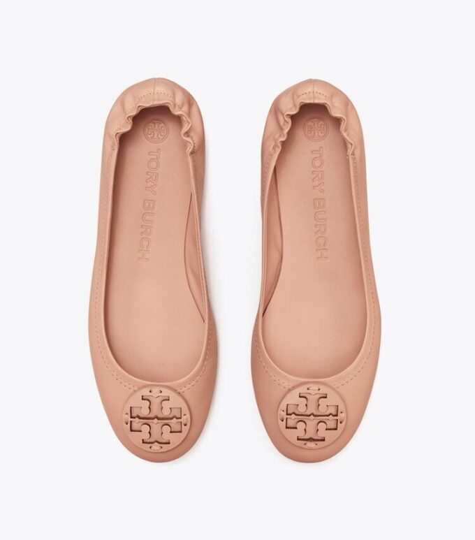 Ballerines de voyage Minnie avec logo en cuir