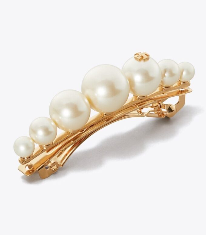 Barrette à cheveux Logo Pearl Barrette à cheveux Logo Pearl