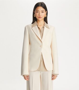 Blazer cintré en sergé