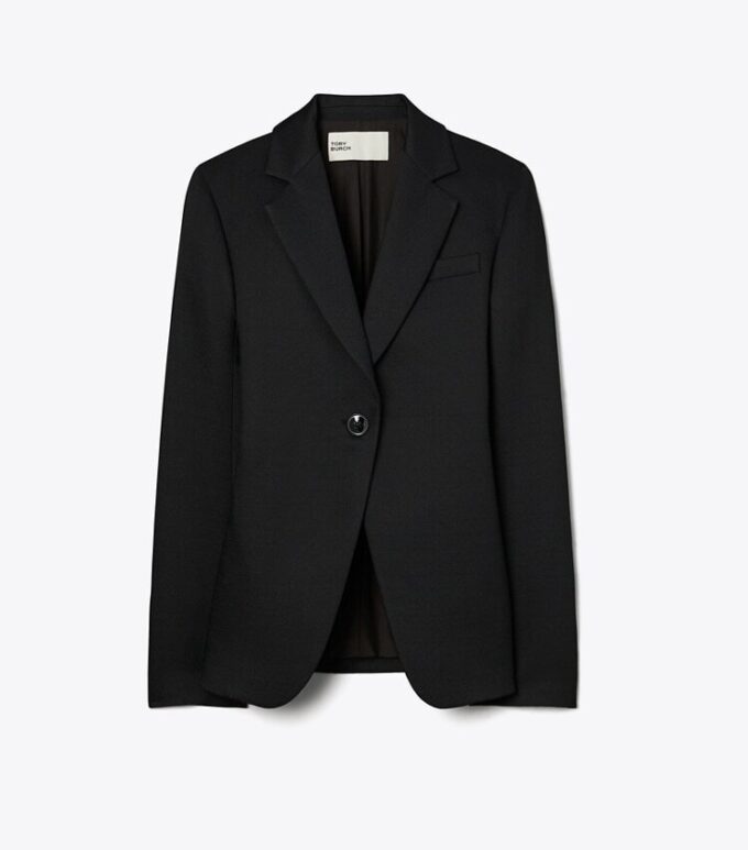 Blazer en crêpe texturé Blazer en crêpe texturé