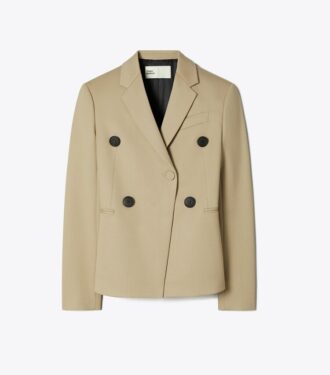 Blazer en laine mélangée