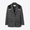 Blazer stretch color block Blazer stretch color block