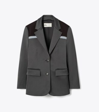 Blazer stretch color block