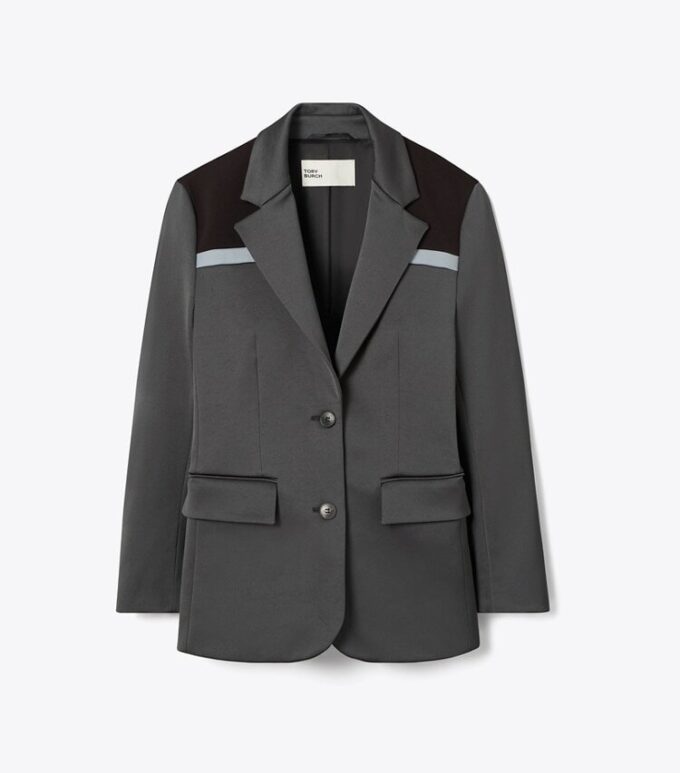 Blazer stretch color block Blazer stretch color block
