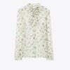 Blouse en soie à nœud Blouse en soie à nœud