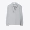 Blouse à nœud en georgette Blouse à nœud en georgette