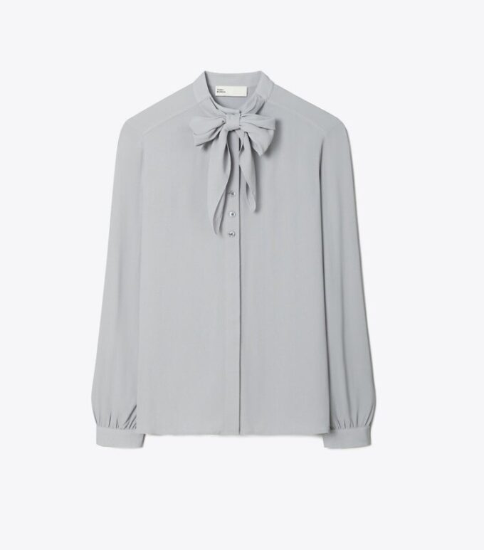 Blouse à nœud en georgette Blouse à nœud en georgette