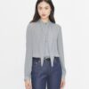 Blouse à nœud en georgette Blouse à nœud en georgette