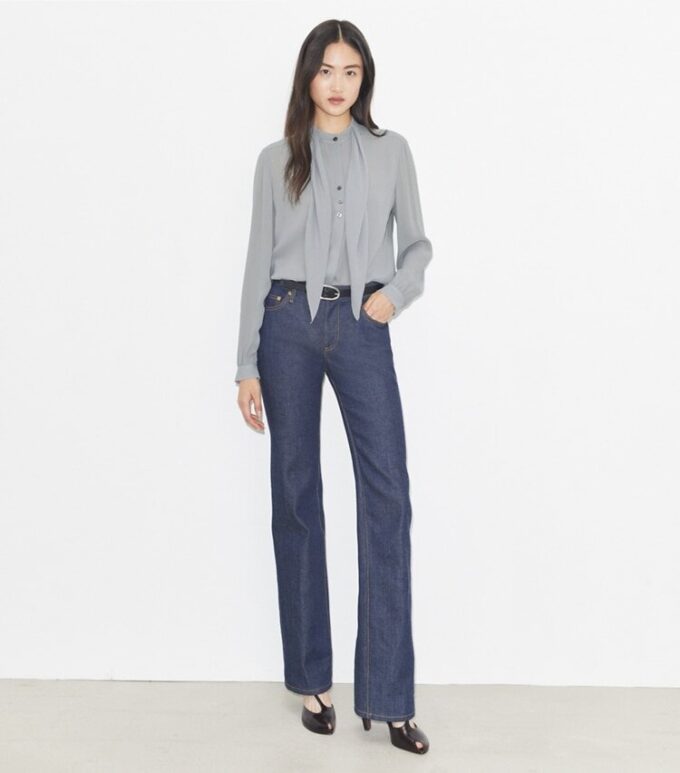 Blouse à nœud en georgette Blouse à nœud en georgette