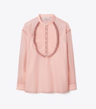 Blouse à volants sur le devant