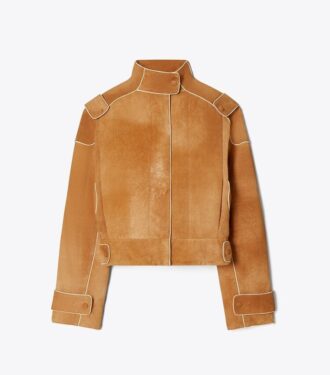 Blouson aviateur en daim