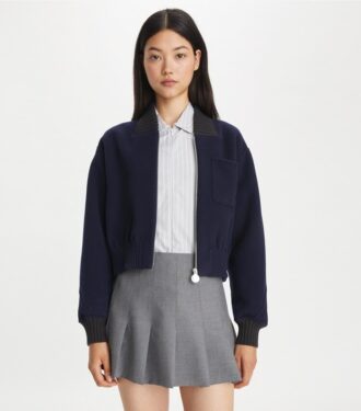 Blouson aviateur en laine