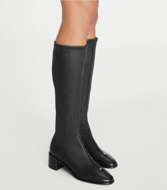 Bottes à bout rapporté montant jusqu&rsquo;aux genoux