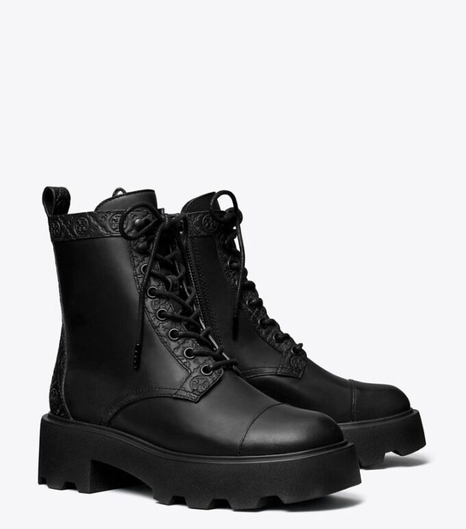 Bottes à semelles crantées T Monogram Bottes à semelles crantées T Monogram