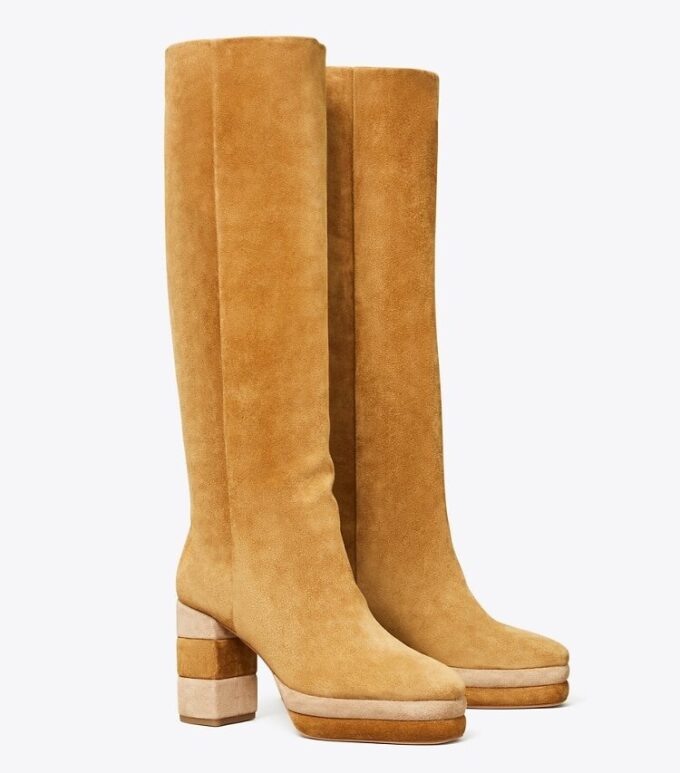 Bottes à talons compensés