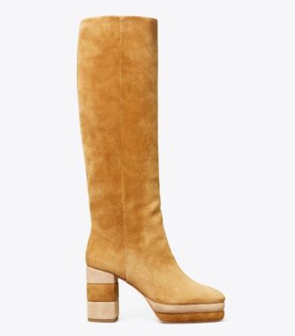 Bottes à talons compensés