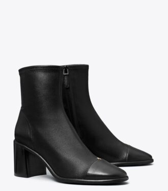 Bottines à talons et bout recouvert