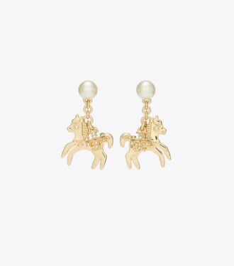 Boucles d&rsquo;oreilles avec breloques Curiosity Horse