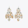 Boucles d’oreilles chandelier abstraites avec perles Boucles d’oreilles chandelier abstraites avec perles