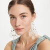 Boucles d’oreilles chandelier abstraites avec perles Boucles d’oreilles chandelier abstraites avec perles