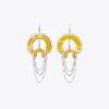 Boucles d’oreilles chandelier en perles et résine Boucles d’oreilles chandelier en perles et résine