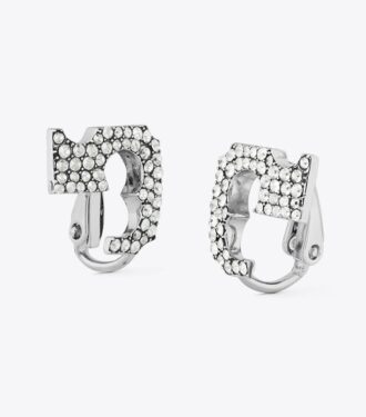 Boucles d&rsquo;oreilles à clip Runway Pavé Serif T