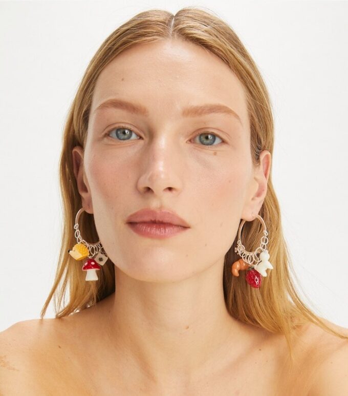 Boucles d’oreilles créoles Curiosity Charm Boucles d’oreilles créoles Curiosity Charm