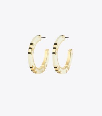 Boucles d&rsquo;oreilles créoles Icon en émail