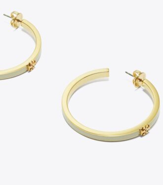 Boucles d&rsquo;oreilles créoles Icon en émail