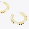 Boucles d&rsquo;oreilles créoles Icon en émail