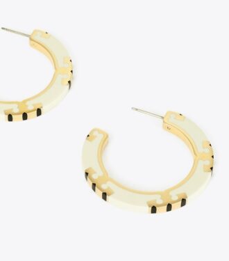 Boucles d&rsquo;oreilles créoles Icon en émail