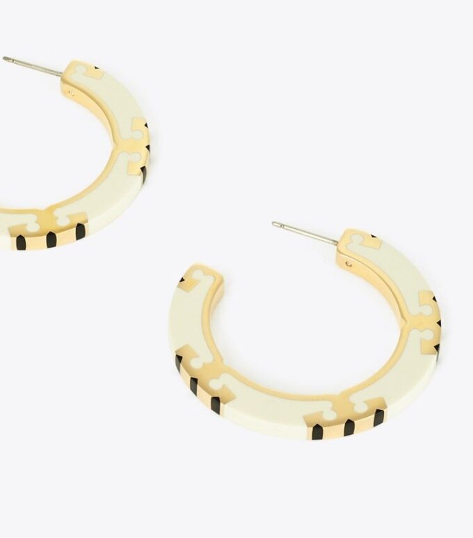 Boucles d&rsquo;oreilles créoles Icon en émail