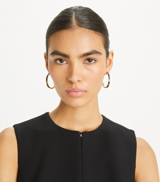 Boucles d&rsquo;oreilles créoles Icon en émail