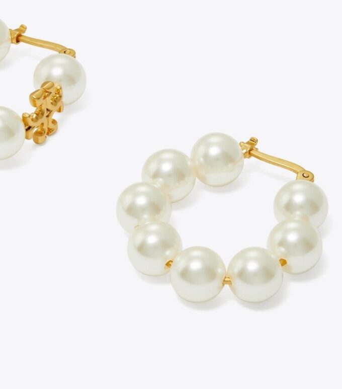 Boucles d’oreilles créoles Kira Pearl Boucles d’oreilles créoles Kira Pearl