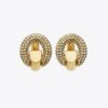 Boucles d’oreilles créoles pavées Boucles d’oreilles créoles pavées